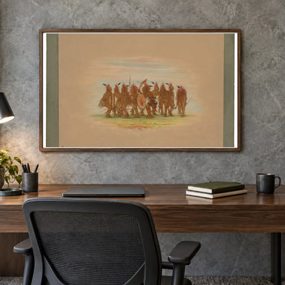 Amusing Dance Saukie 1965.16.130 — Famous Paintings shown in a styled interior