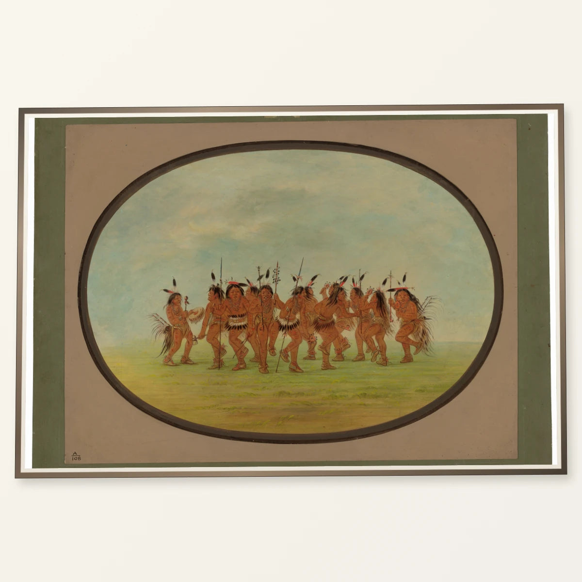 Amusing Dance Sioux 1965.16.17 — Famous Paintings famous paintings print by SaamCrafts
