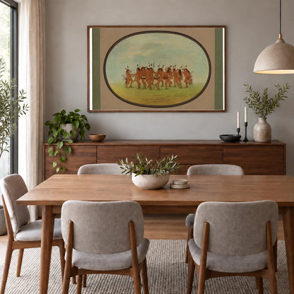 Amusing Dance Sioux 1965.16.17 — Famous Paintings shown in a styled interior