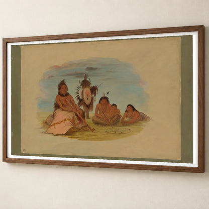 An Aged Minatarree Chief And His Family 1965.16.76 — Famous Paintings famous paintings print by SaamCrafts