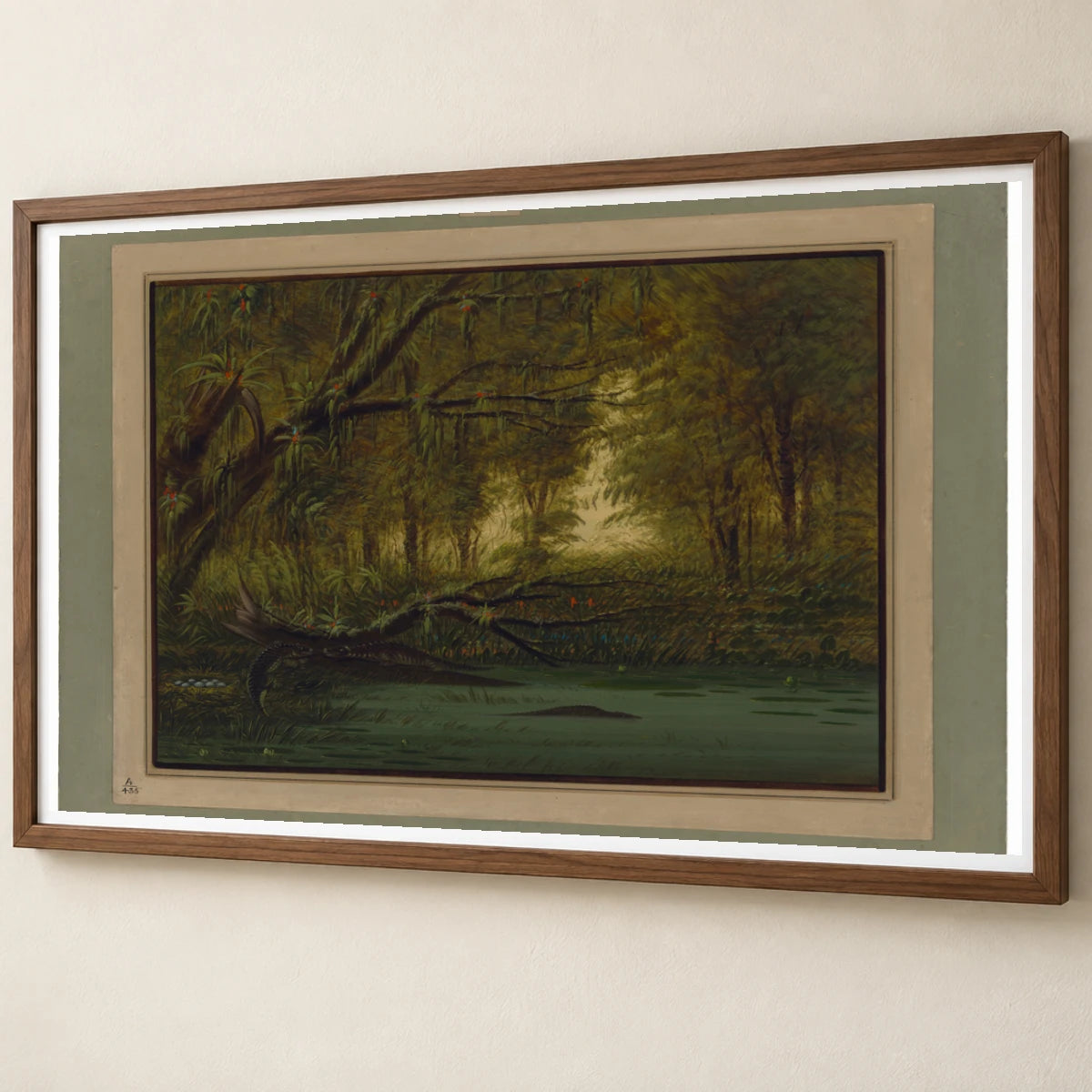 An Alligator S Nest 1965.16.293 — Famous Paintings famous paintings print by SaamCrafts