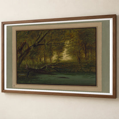 An Alligator S Nest 1965.16.293 — Famous Paintings famous paintings print by SaamCrafts