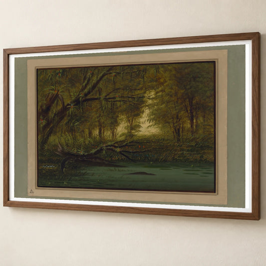 An Alligator S Nest 1965.16.293 — Famous Paintings famous paintings print by SaamCrafts