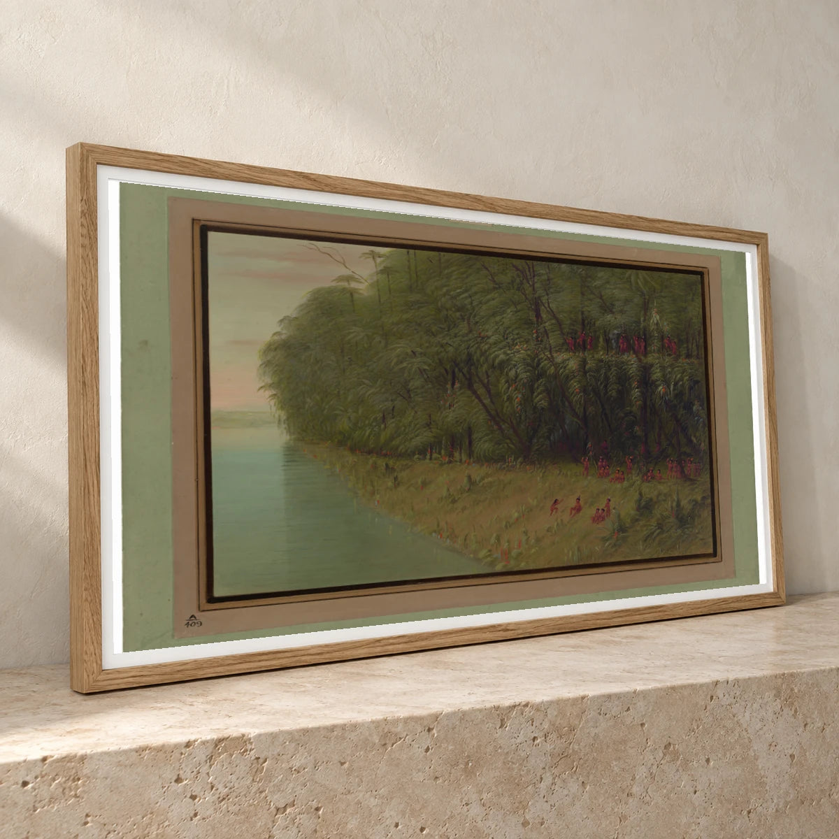 An Amazon Forest Looking Ashore 1965.16.272 — Famous Paintings famous paintings print by SaamCrafts