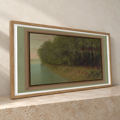 An Amazon Forest Looking Ashore 1965.16.272 — Famous Paintings famous paintings print by SaamCrafts