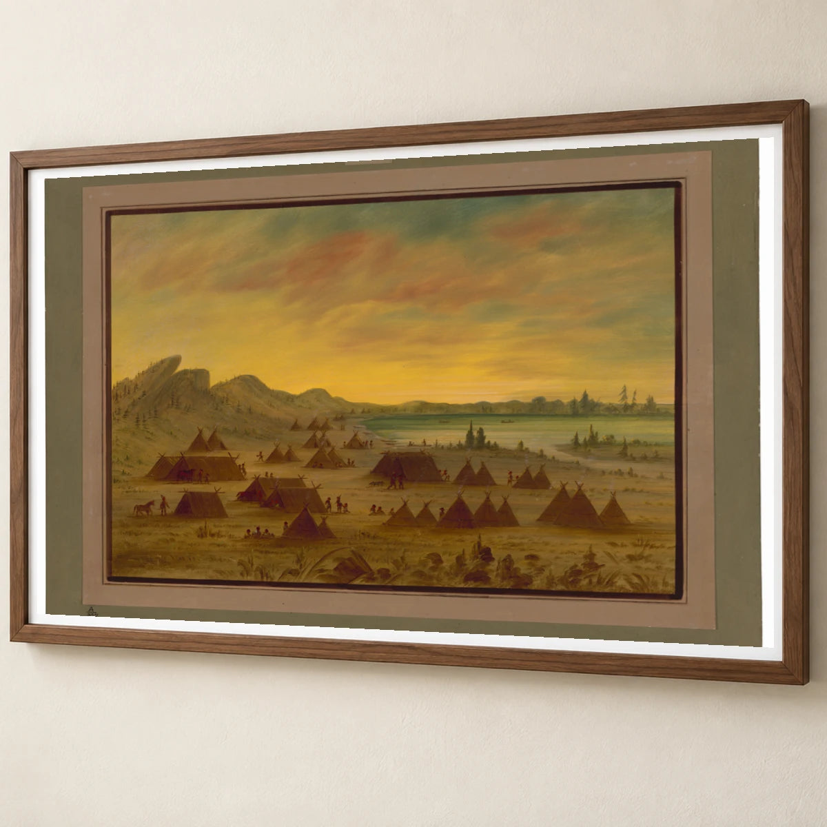 An Apachee Village 1965.16.200 — Famous Paintings famous paintings print by SaamCrafts