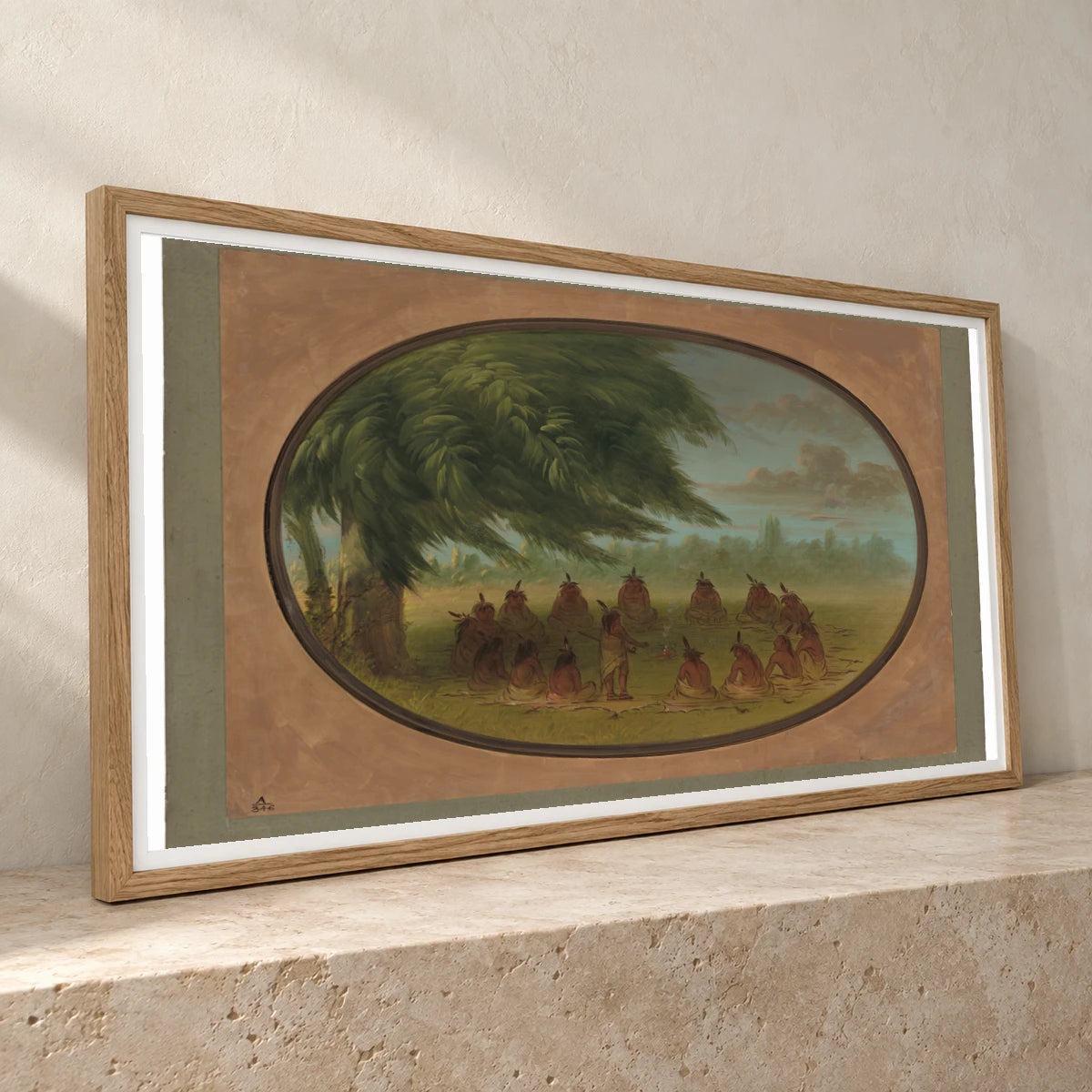 An Indian Council Sioux 1965.16.217 — Famous Paintings famous paintings print by SaamCrafts