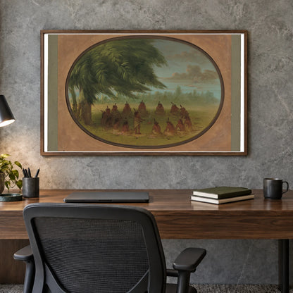 An Indian Council Sioux 1965.16.217 — Famous Paintings shown in a styled interior