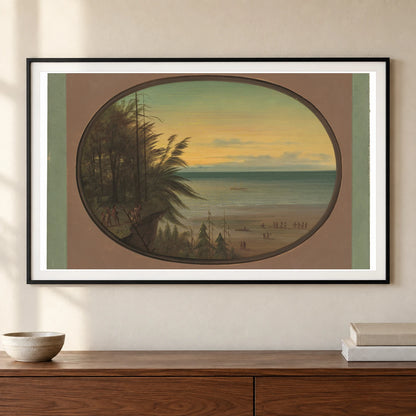 An Indian Ladder Nayas Indians 1965.16.221 — Famous Paintings shown in a styled interior