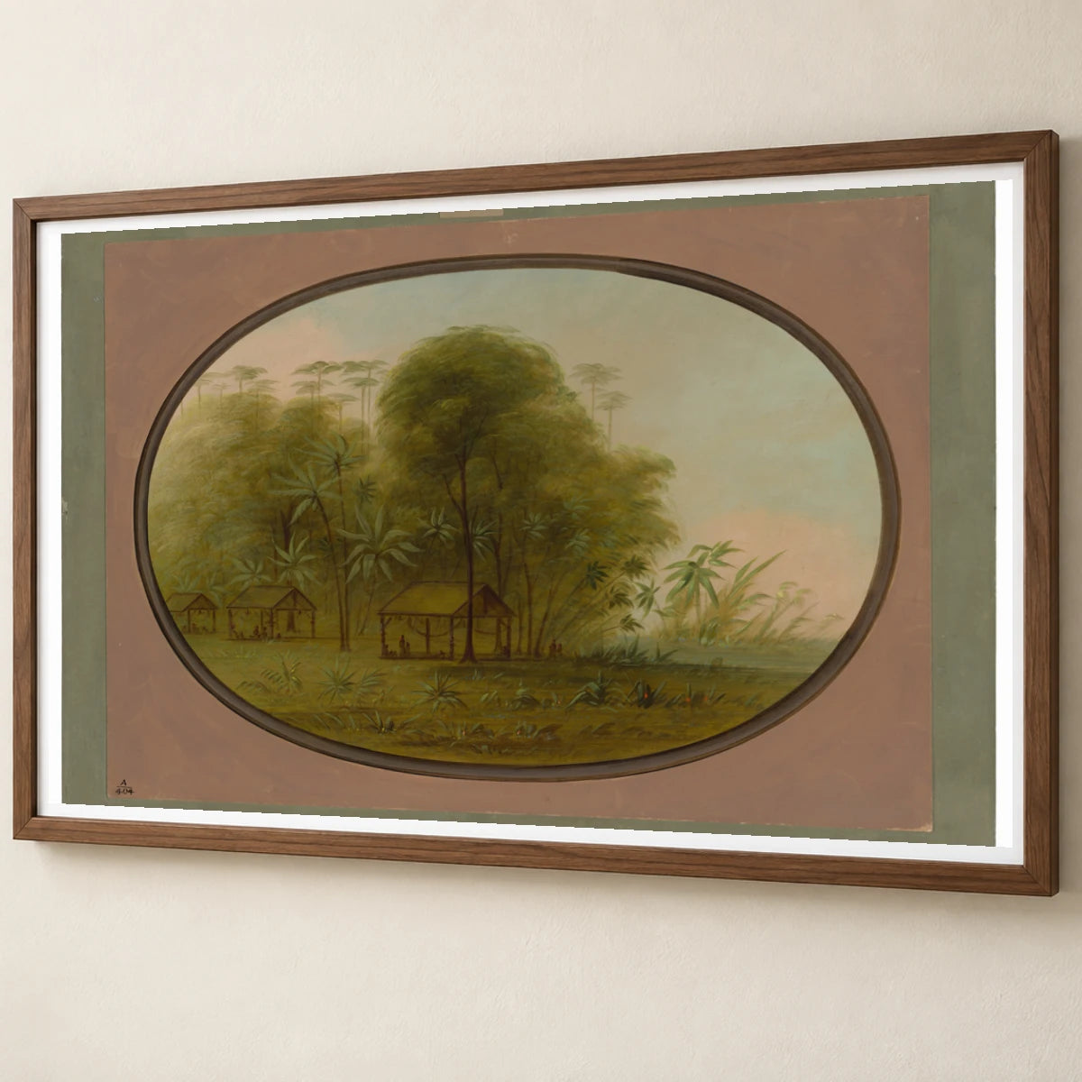 Arowak Village 1965.16.267 — Famous Paintings famous paintings print by SaamCrafts