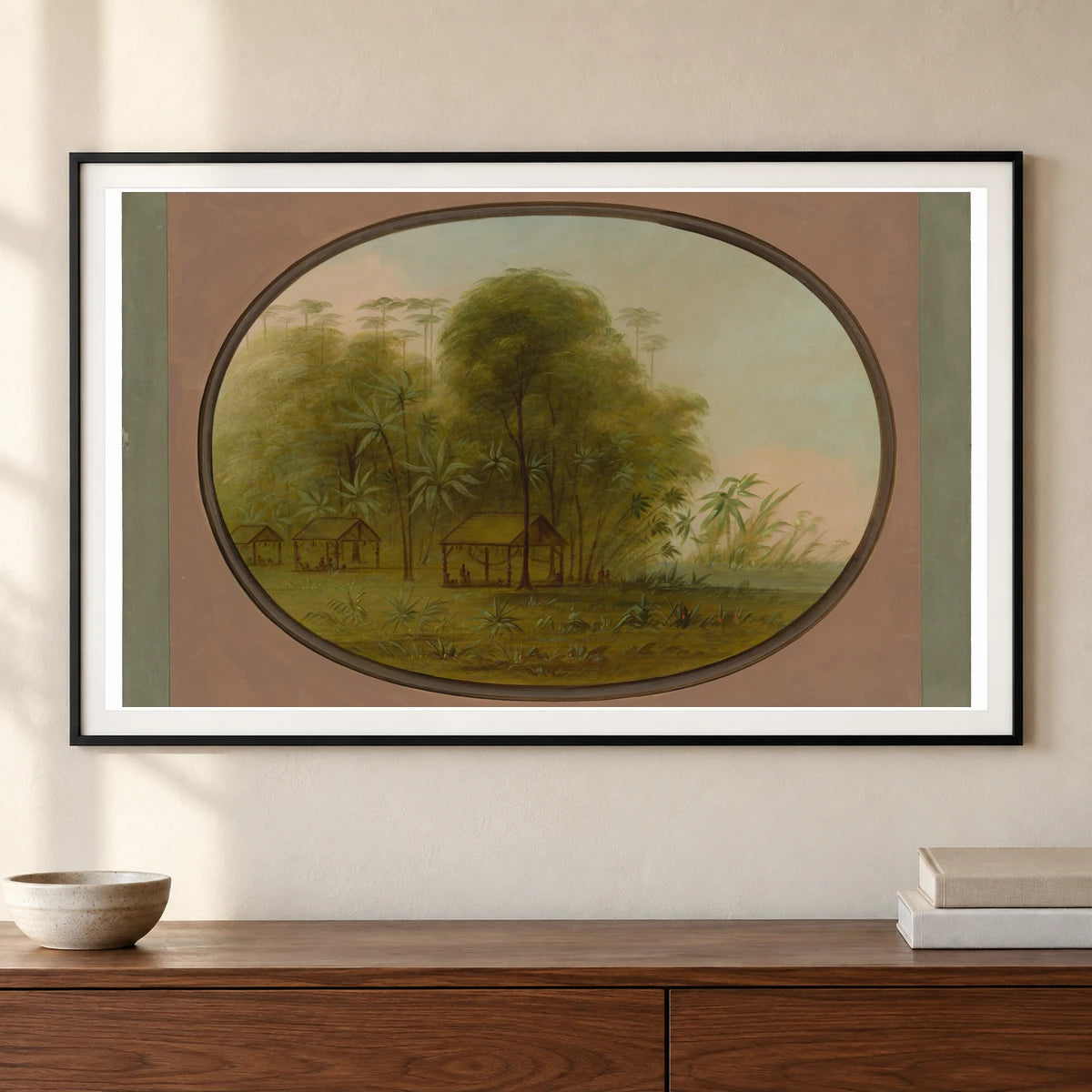Arowak Village 1965.16.267 — Famous Paintings shown in a styled interior