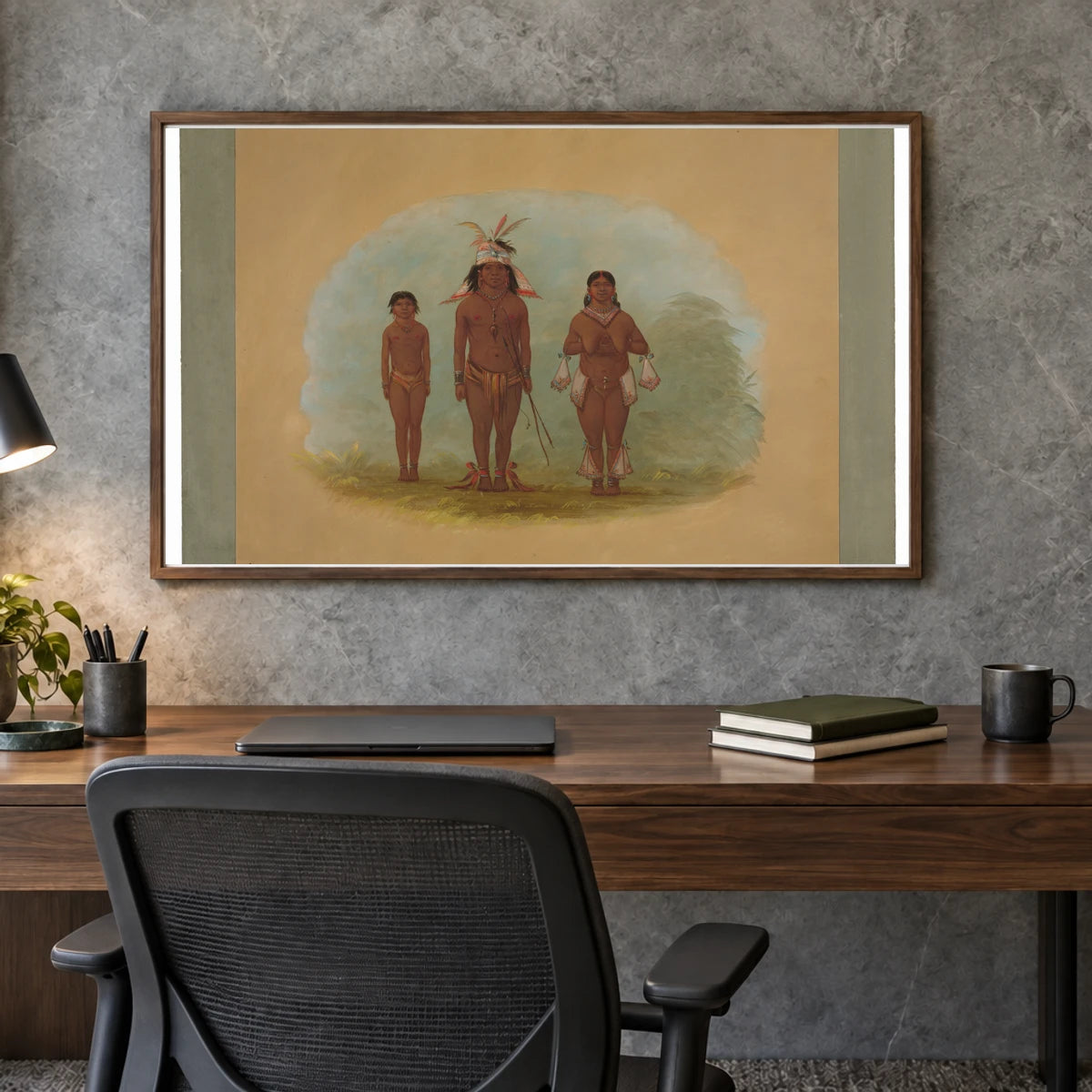 A Chetibo Family 1965.16.233 — Famous Paintings shown in a styled interior