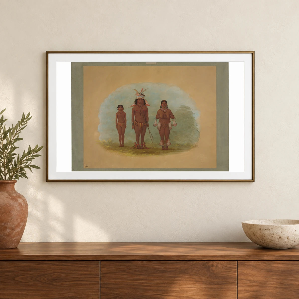 A Chetibo Family 1965.16.233 — Famous Paintings shown in a styled interior
