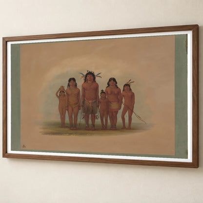 A Connibo Indian Family 1965.16.231 — Famous Paintings famous paintings print by SaamCrafts