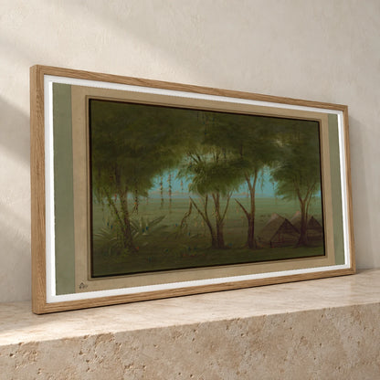 A Connibo Village 1965.16.295 — Famous Paintings famous paintings print by SaamCrafts