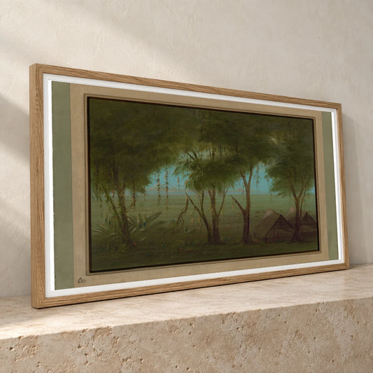 A Connibo Village 1965.16.295 — Famous Paintings famous paintings print by SaamCrafts