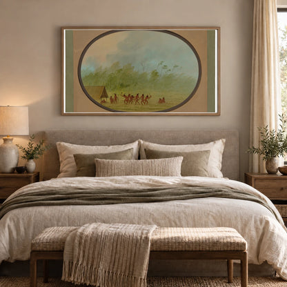A Connibo Wigwam 1965.16.308 — Famous Paintings shown in a styled interior