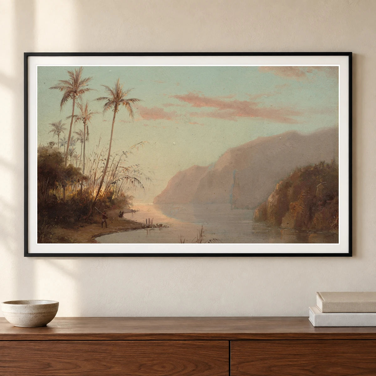 A Creek In St. Thomas (virgin Islands) 1985.64.29 — Famous Paintings shown in a styled interior