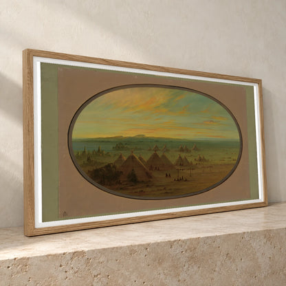 A Crow Village On The Salmon River 1965.16.24 — Famous Paintings famous paintings print by SaamCrafts