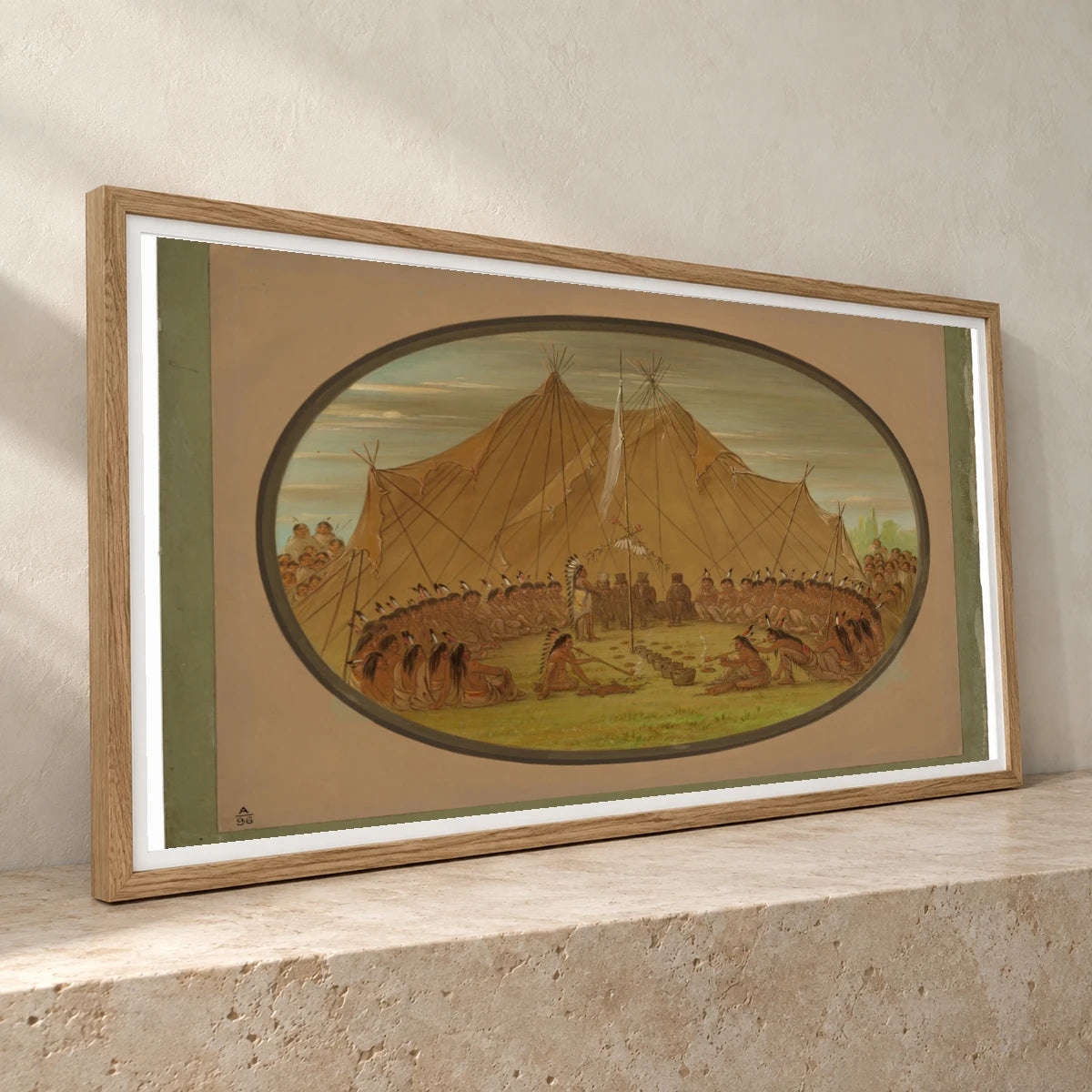 A Dog Feast Sioux 1965.16.8 — Famous Paintings famous paintings print by SaamCrafts