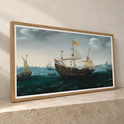 A Fleet At Sea 2021.97.1 — Famous Paintings famous paintings print by SaamCrafts