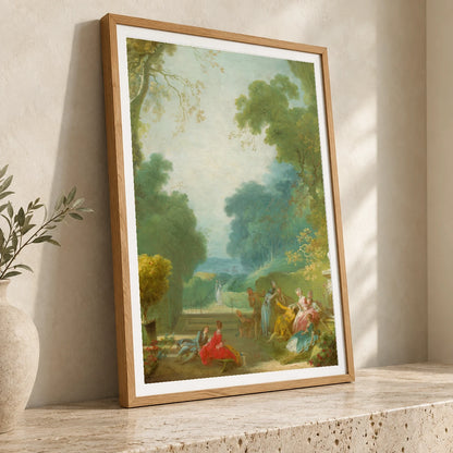 A Game Of Hot Cockles 1946.7.6 — Famous Paintings famous paintings print by SaamCrafts