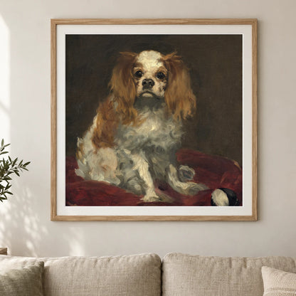 A King Charles Spaniel 1970.17.36 — Famous Paintings shown in a styled interior