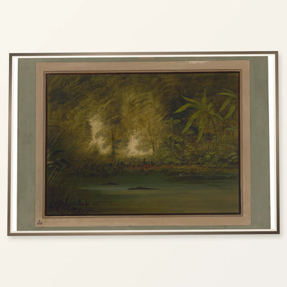 A Lagoon Of The Upper Amazon 1965.16.288 — Famous Paintings famous paintings print by SaamCrafts