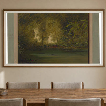 A Lagoon Of The Upper Amazon 1965.16.288 — Famous Paintings shown in a styled interior