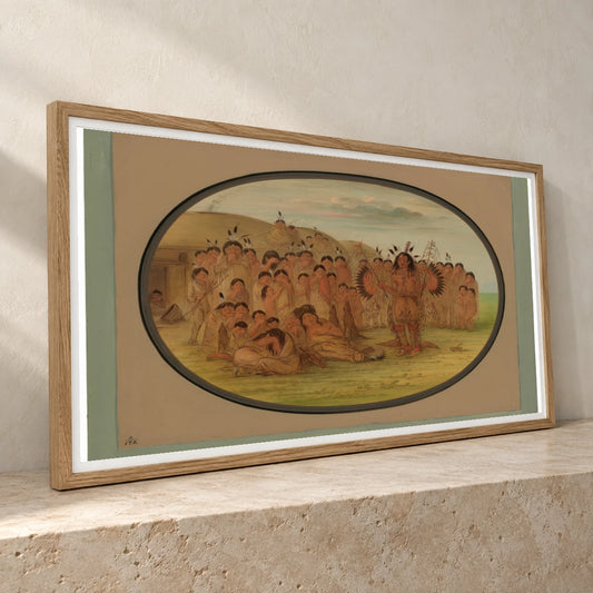 A Mandan Medicine Man 1965.16.85 — Famous Paintings famous paintings print by SaamCrafts
