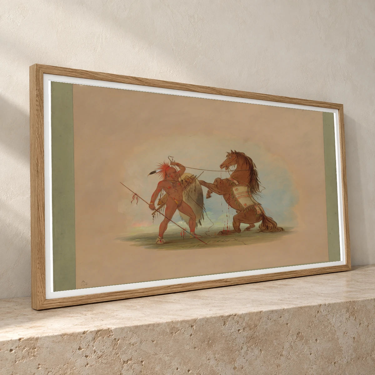 A Pawnee Warrior Sacrificing His Favorite Horse 1965.16.67 — Famous Paintings famous paintings print by SaamCrafts
