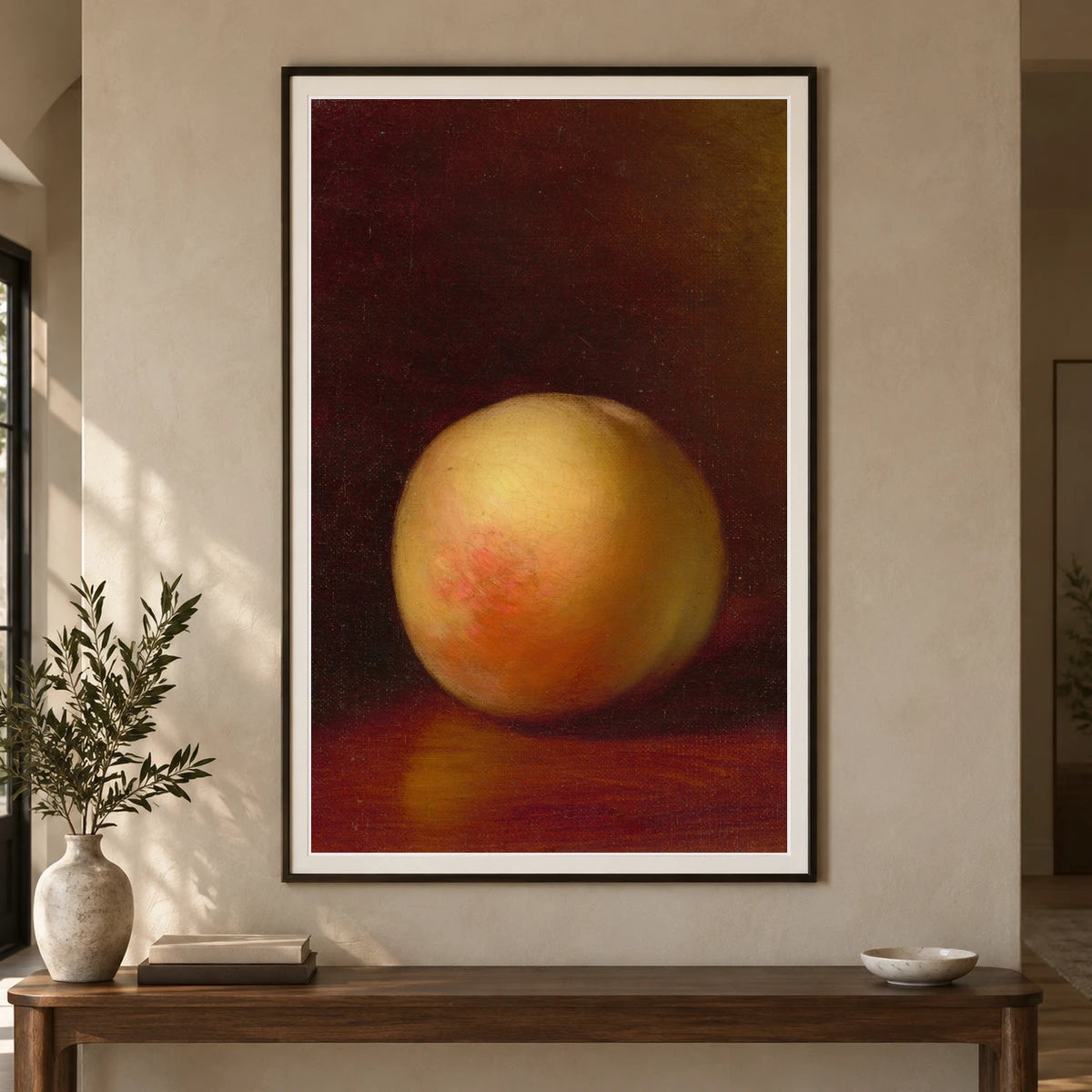 A Peach, Seville 2018.44.7 — Famous Paintings shown in a styled interior