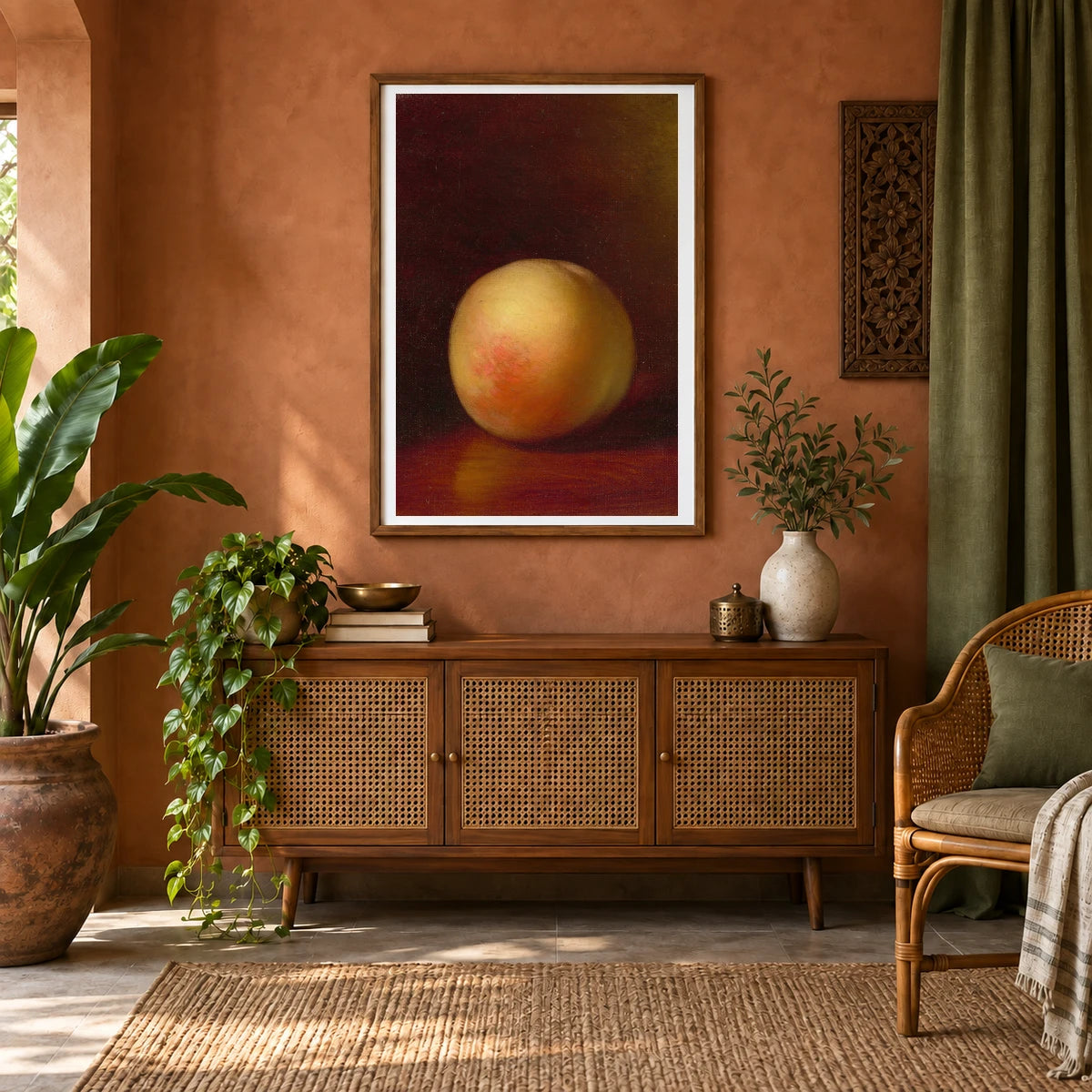 A Peach, Seville 2018.44.7 — Famous Paintings shown in a styled interior