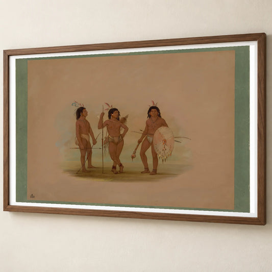 A Puelchee Chief And Two Young Warriors 1965.16.251 — Famous Paintings famous paintings print by SaamCrafts