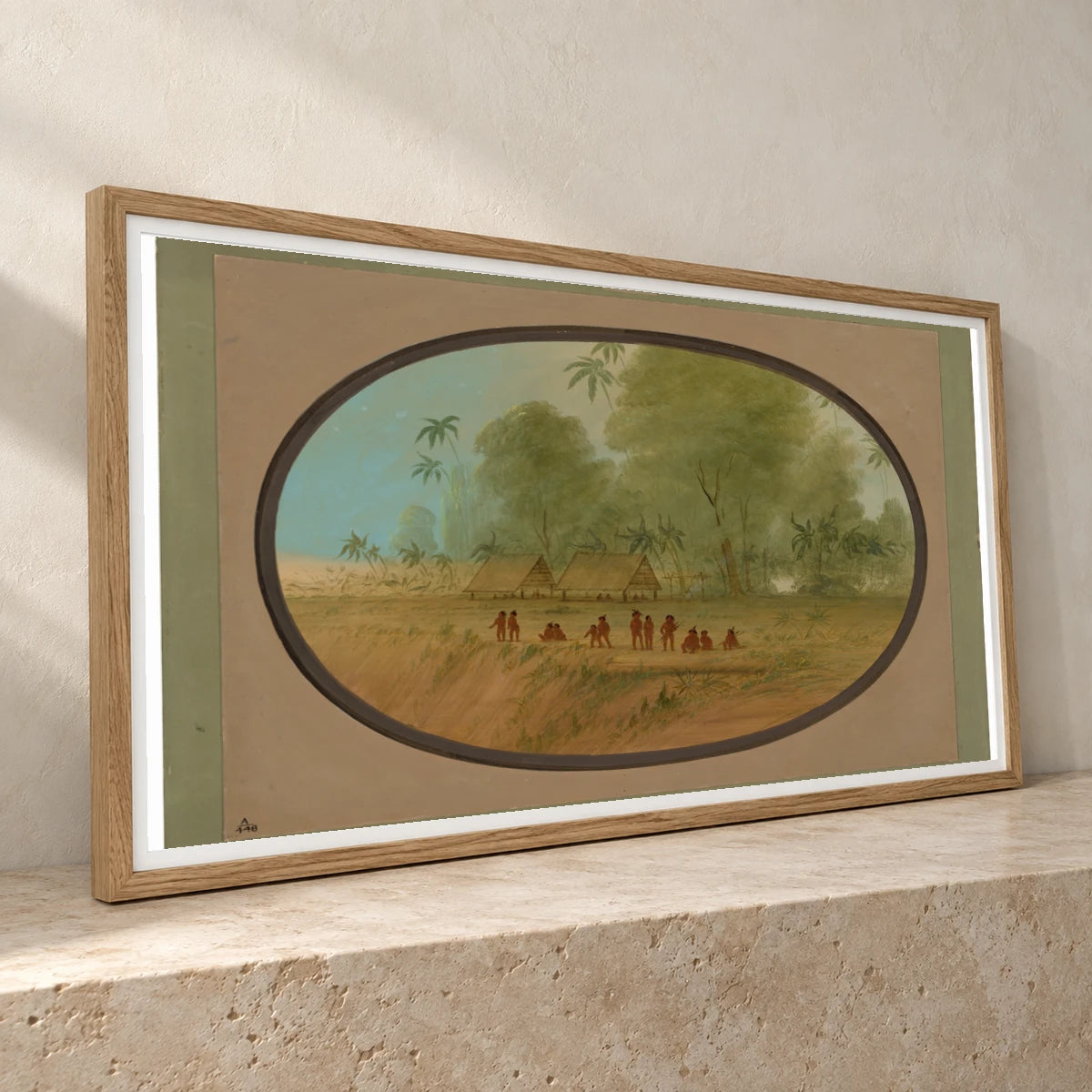A Sepibo Village 1965.16.305 — Famous Paintings famous paintings print by SaamCrafts