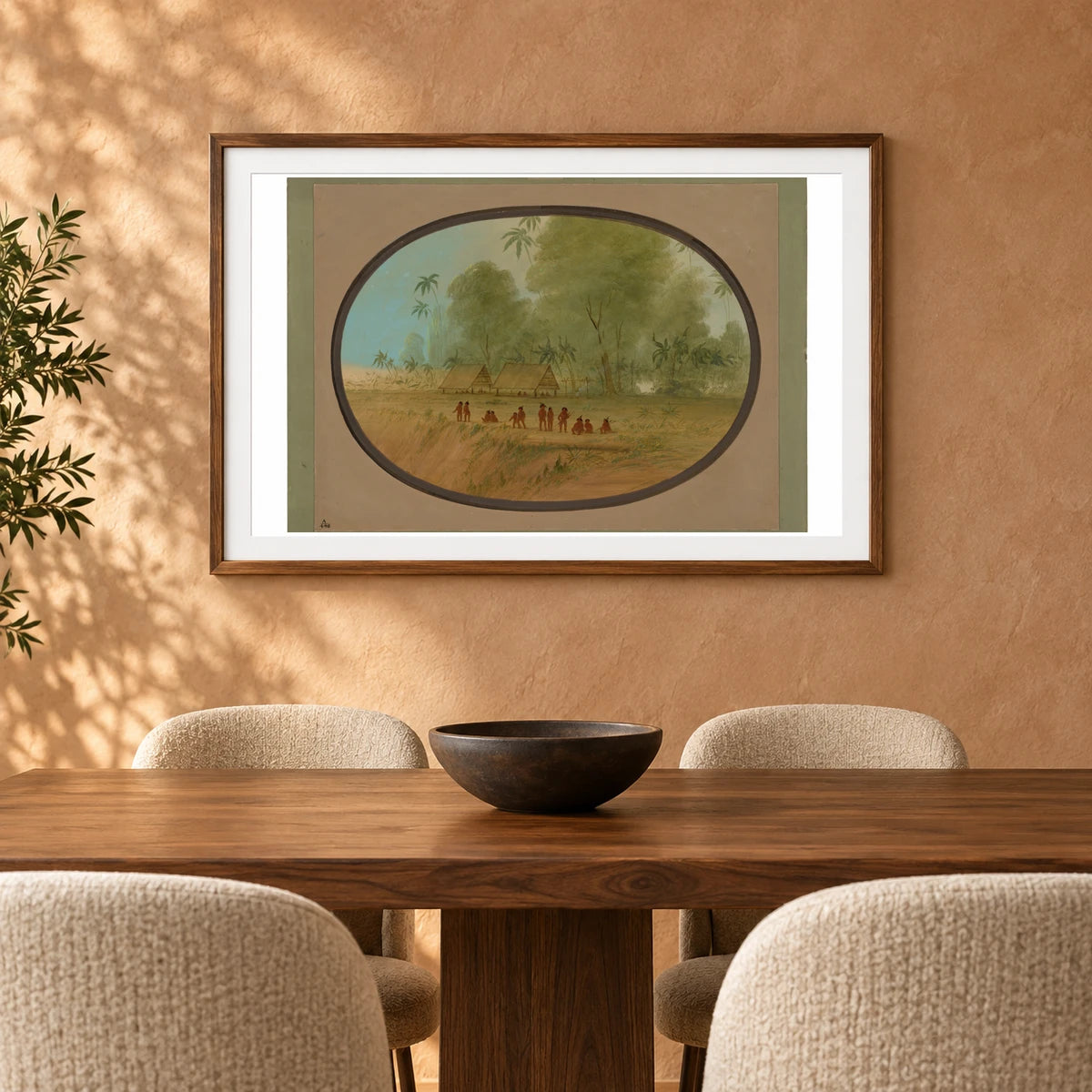 A Sepibo Village 1965.16.305 — Famous Paintings shown in a styled interior
