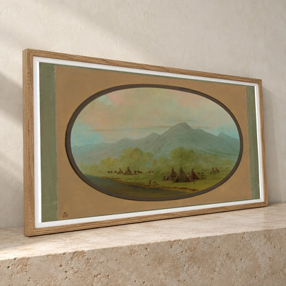 A Small Crow Village 1965.16.26 — Famous Paintings famous paintings print by SaamCrafts