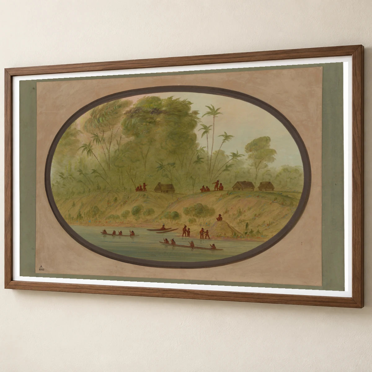 A Small Lengua Village, Uruguay 1965.16.302 — Famous Paintings famous paintings print by SaamCrafts
