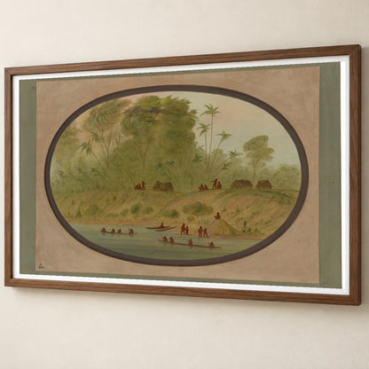 A Small Lengua Village, Uruguay 1965.16.302 — Famous Paintings famous paintings print by SaamCrafts