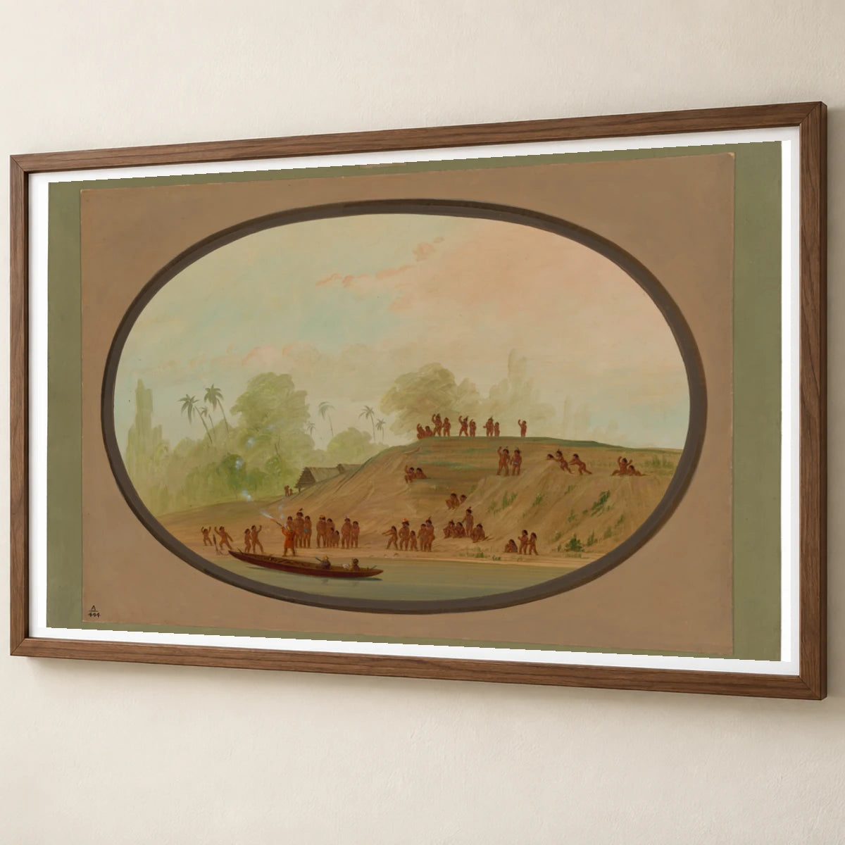 A Small Lengua Village 1965.16.301 — Famous Paintings famous paintings print by SaamCrafts