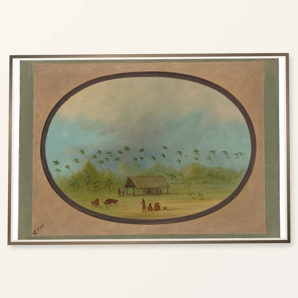 A Small Tobos Village 1965.16.291 — Famous Paintings famous paintings print by SaamCrafts