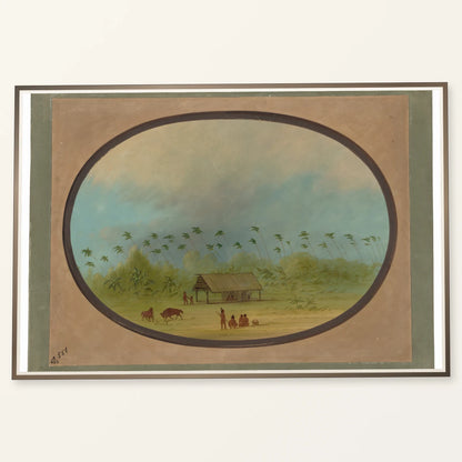 A Small Tobos Village 1965.16.291 — Famous Paintings famous paintings print by SaamCrafts