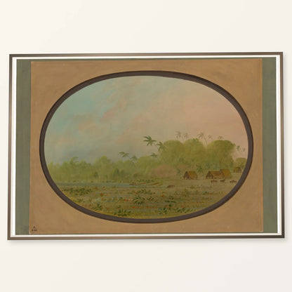 A Small Village Of Remos Indians 1965.16.304 — Famous Paintings famous paintings print by SaamCrafts