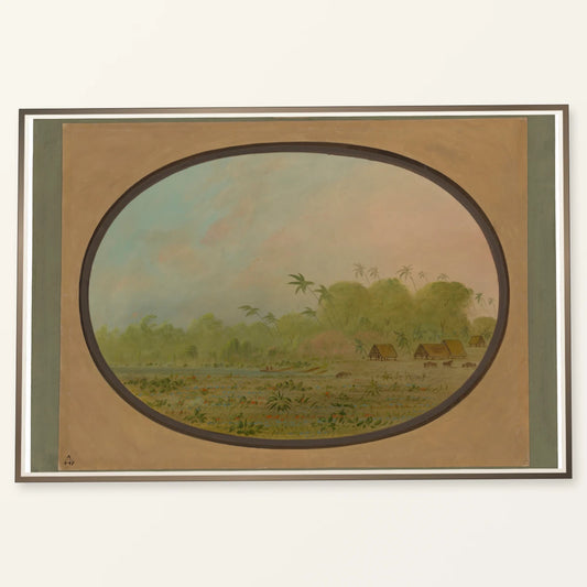 A Small Village Of Remos Indians 1965.16.304 — Famous Paintings famous paintings print by SaamCrafts