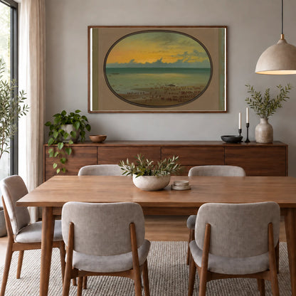 A Whale Ashore Klahoquat 1965.16.214 — Famous Paintings shown in a styled interior