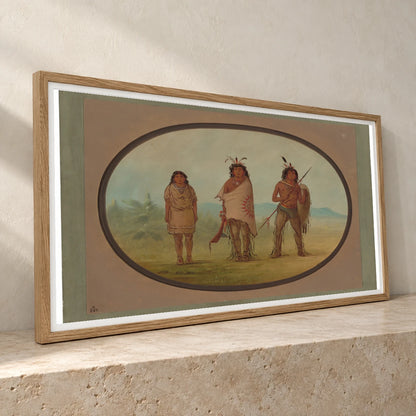 A Yuma Chief, His Daughter, And A Warrior 1965.16.172 — Famous Paintings famous paintings print by SaamCrafts