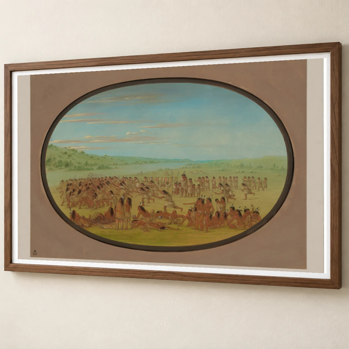 Ball Play Of The Women Sioux 1965.16.7 — Famous Paintings famous paintings print by SaamCrafts