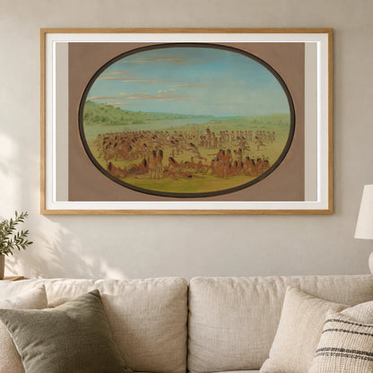 Ball Play Of The Women Sioux 1965.16.7 — Famous Paintings shown in a styled interior