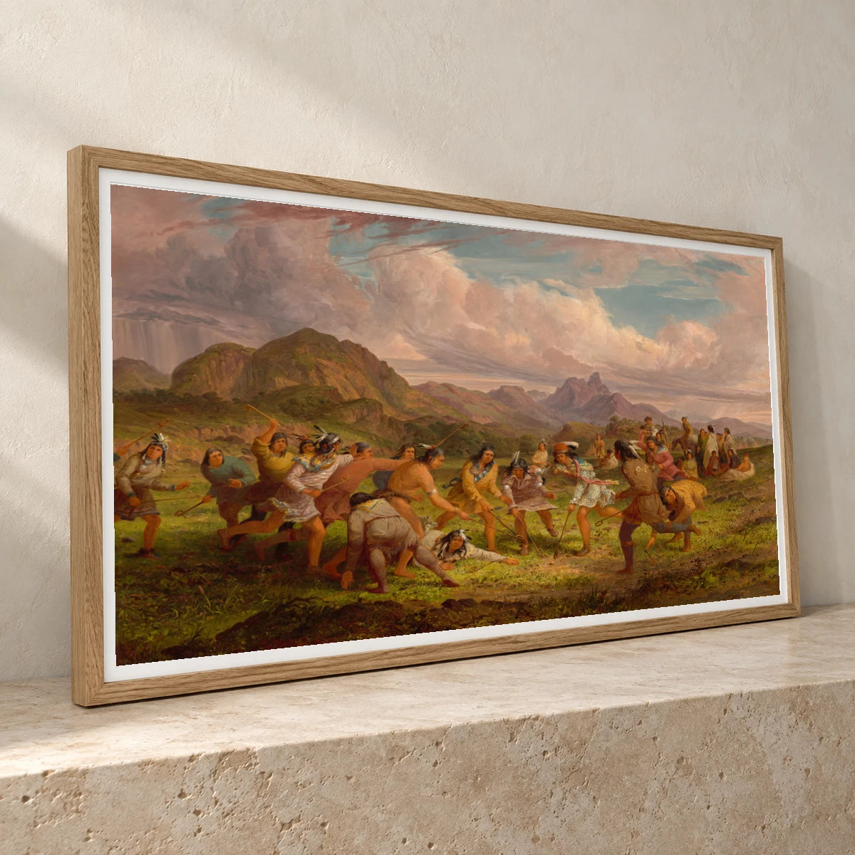 Ball Playing Among The Sioux Indians 2014.79.46 — Famous Paintings famous paintings print by SaamCrafts