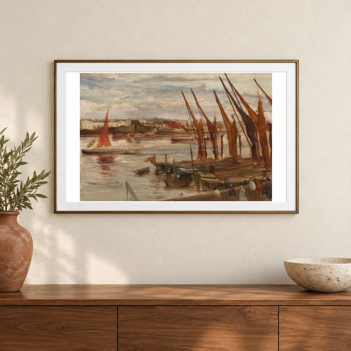 Battersea Reach 2014.79.35 — Famous Paintings shown in a styled interior